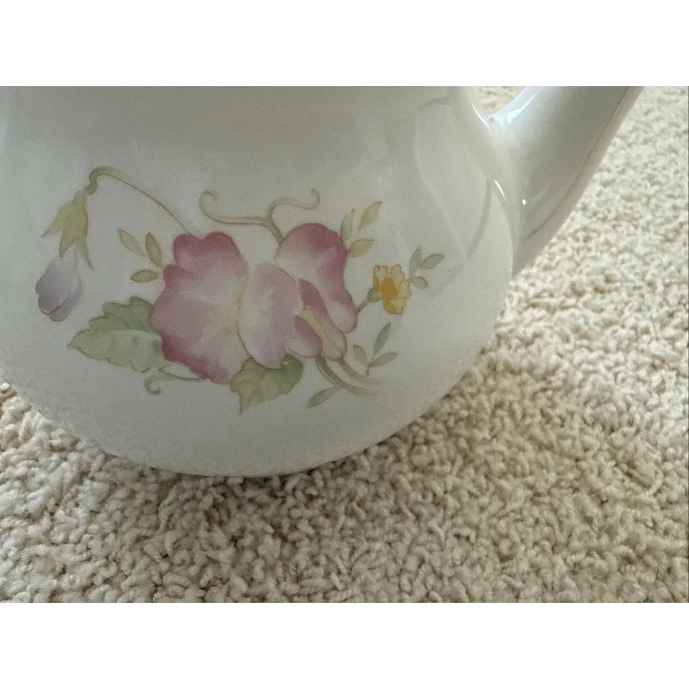 VTG Teapot‎ Windsor Made in England Sadler Pink Yellow Green Floral Flowers EUC